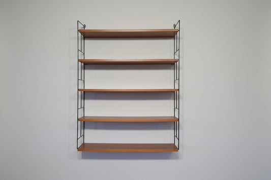 WHB STRING REGAL nussbaum vintage mid century bücher wand 60s