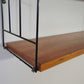 WHB STRING REGAL nussbaum holz wandregal bücher vintage mid century 1960er 60s