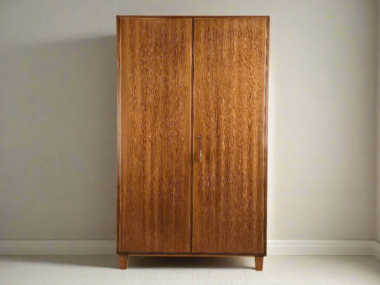 WK MÖBEL KLEIDERSCHRANK holz schrank kommode vintage garderobe 1950er mid century