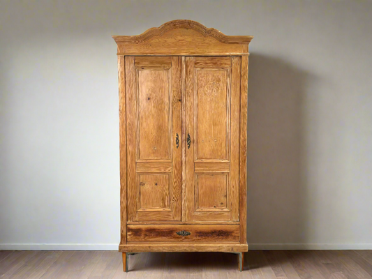 VINTAGE BAUERNSCHRANK holz schrank garderobe kleiderschrank vollholz