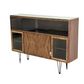 NUSSBAUM SIDEBOARD vintage kommode schrank highboard holz vitrine wohnzimmer 60s