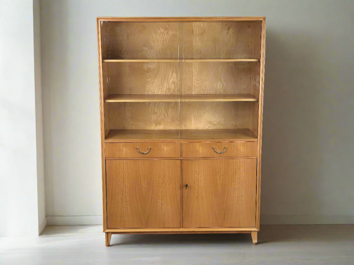 MUSTERRING VITRINENSCHRANK vitrine schrank kommode holz rüster vintage