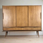 BEHR HIGHBOARD sideboard holz vintage schrank mid century schubladen schiebetüren ebw erwin behr wendlingen