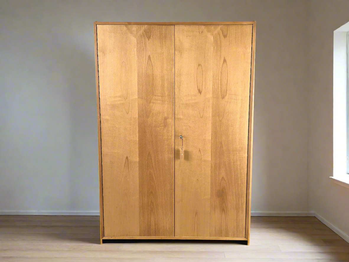 MID CENTURY Schrank Kleiderschrank Vintage WK Möbel Birke 50er 60er