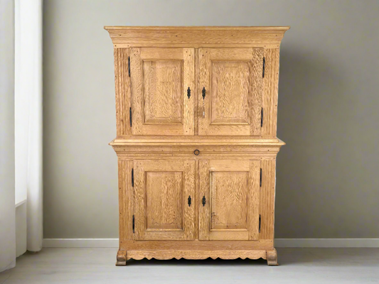 EICHEN BAUERNSCHRANK vollholz eiche vintage schrank kleiderschrank