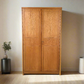 WK MÖBEL KLEIDERSCHRANK schrank rüster holz kommode flur vintage spiegel