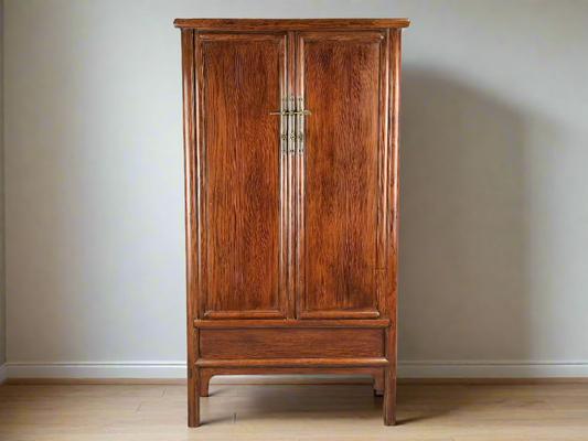 VINTAGE SINGAPUR SCHRANK kleiderschrank holz garderobe asiatisch