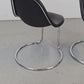 GIOTTO STOPPINO STUHL esszimmer küche bernini büro esstisch mid century schwarz leder chrom
