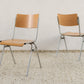 2er Set Vintage Stapelstuhl Mid Century Stuhl Esstisch Büro Küche Resopal Industrial