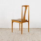 Lübke Stuhl 2er Set Vintage Holz mid century 60s Polster Küche Esstisch