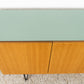 Vintage Sideboard Nuss Holz Salbei Pastell Kommode