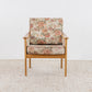 Vintage Sessel Holz Blumen Armchair Stuhl Landhaus