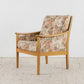 Vintage Sessel Holz Blumen Armchair Stuhl Landhaus