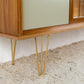 Mid Century Vitrine Highboard Sideboard Nuss Holz